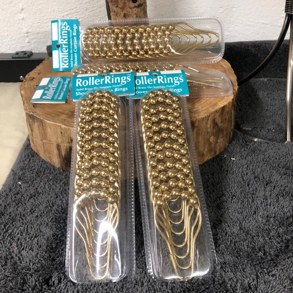 Roller Rings 🚿 Curtain Rings 12 pc set 4 packs of 12 each